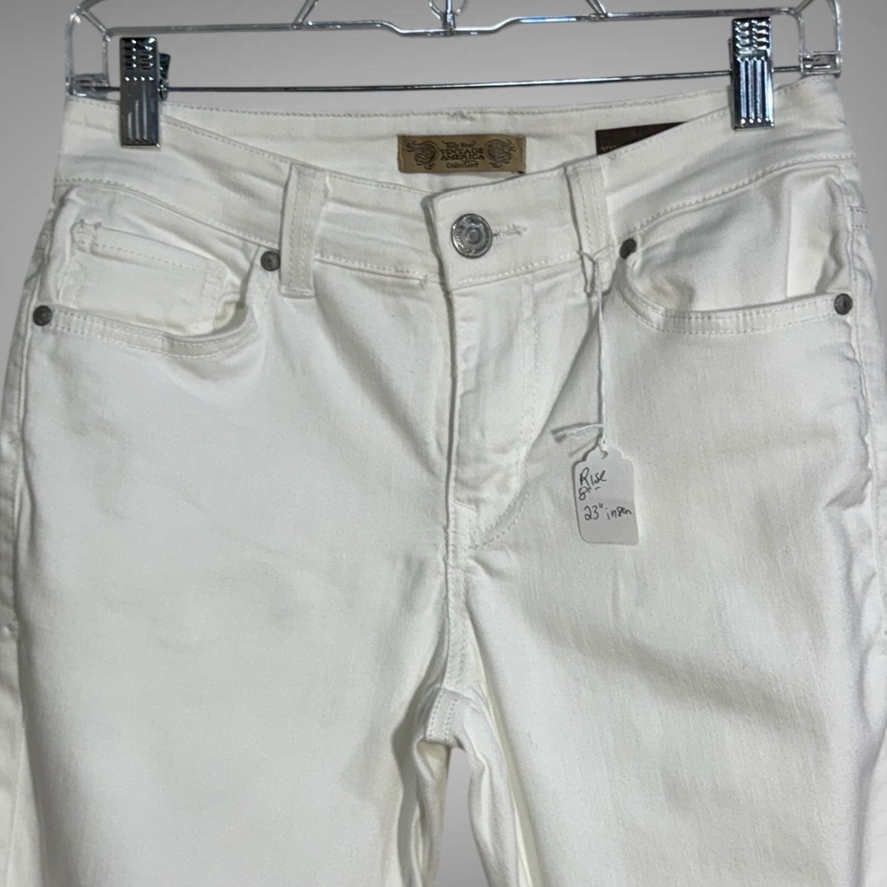 Nine West Vintage America White Stretch Jeans Size 2 Skinny - Picture 7 of 15